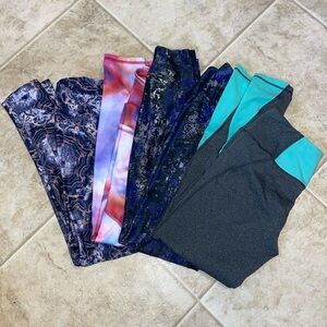 Lot of 4 Size Small Leggings.  MUUV, Jockey, Eddie Bauer, Glyder.